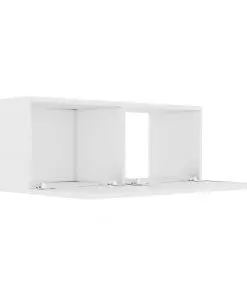 vidaXL TV Cabinet White 80x30x30 cm Chipboard