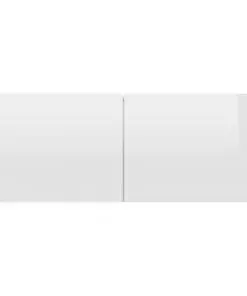 vidaXL TV Cabinet High Gloss White 80x30x30 cm Chipboard