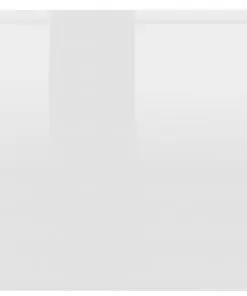 vidaXL TV Cabinet High Gloss White 80x30x30 cm Chipboard