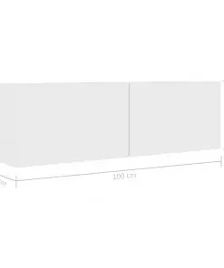 vidaXL TV Cabinet White 100x30x30 cm Chipboard