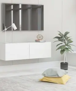 vidaXL TV Cabinet White 100x30x30 cm Chipboard