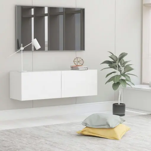 vidaXL TV Cabinet White 100x30x30 cm Chipboard