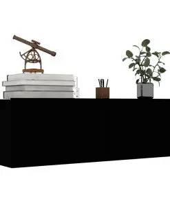 vidaXL TV Cabinet Black 100x30x30 cm Chipboard