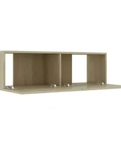 vidaXL TV Cabinet Sonoma Oak 100x30x30 cm Chipboard