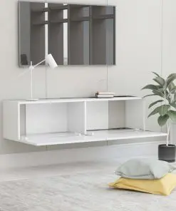 vidaXL TV Cabinet White 120x30x30 cm Chipboard