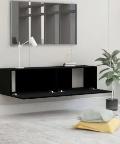 vidaXL TV Cabinet Black 120x30x30 cm Chipboard