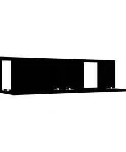 vidaXL TV Cabinet Black 120x30x30 cm Chipboard