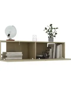 vidaXL TV Cabinet Sonoma Oak 120x30x30 cm Chipboard