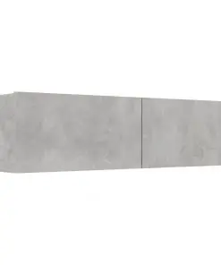 vidaXL TV Cabinet Concrete Grey 120x30x30 cm Chipboard