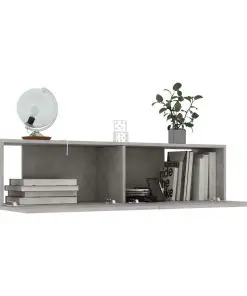 vidaXL TV Cabinet Concrete Grey 120x30x30 cm Chipboard