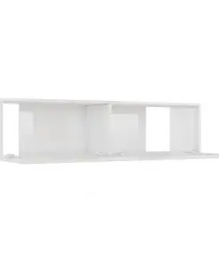 vidaXL TV Cabinet High Gloss White 120x30x30 cm Chipboard