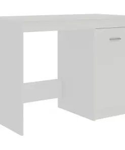 vidaXL Desk White 100x50x76 cm Chipboard