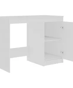 vidaXL Desk White 100x50x76 cm Chipboard