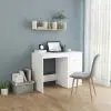 vidaXL Desk White 100x50x76 cm Chipboard