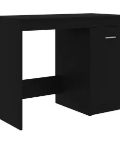 vidaXL Desk Black 100x50x76 cm Chipboard