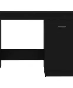 vidaXL Desk Black 100x50x76 cm Chipboard