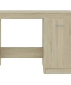 vidaXL Desk Sonoma Oak 100x50x76 cm Chipboard
