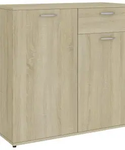 vidaXL Sideboard Sonoma Oak 80x36x75 cm Chipboard