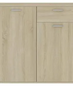 vidaXL Sideboard Sonoma Oak 80x36x75 cm Chipboard