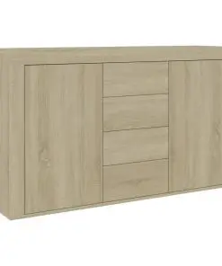vidaXL Sideboard Sonoma Oak 120x36x69 cm Chipboard