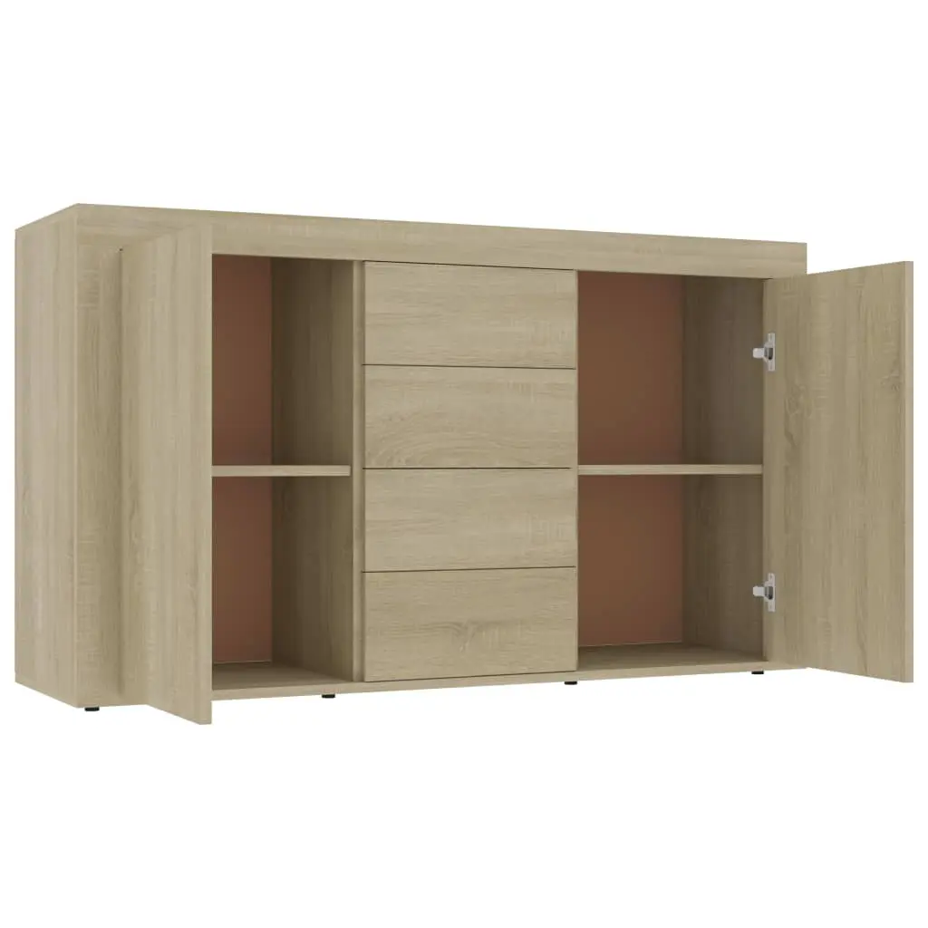 vidaXL Sideboard Sonoma Oak 120x36x69 cm Chipboard