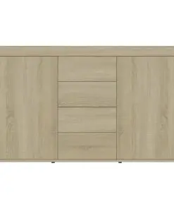 vidaXL Sideboard Sonoma Oak 120x36x69 cm Chipboard