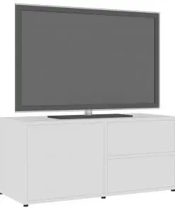 vidaXL TV Cabinet White 80x34x36 cm Chipboard