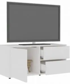vidaXL TV Cabinet White 80x34x36 cm Chipboard