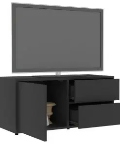 vidaXL TV Cabinet Grey 80x34x36 cm Chipboard