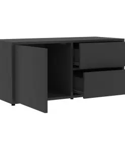 vidaXL TV Cabinet Grey 80x34x36 cm Chipboard
