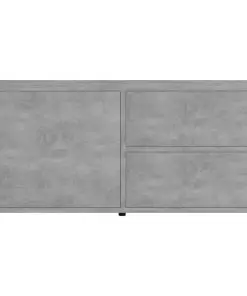 vidaXL TV Cabinet Concrete Grey 80x34x36 cm Chipboard