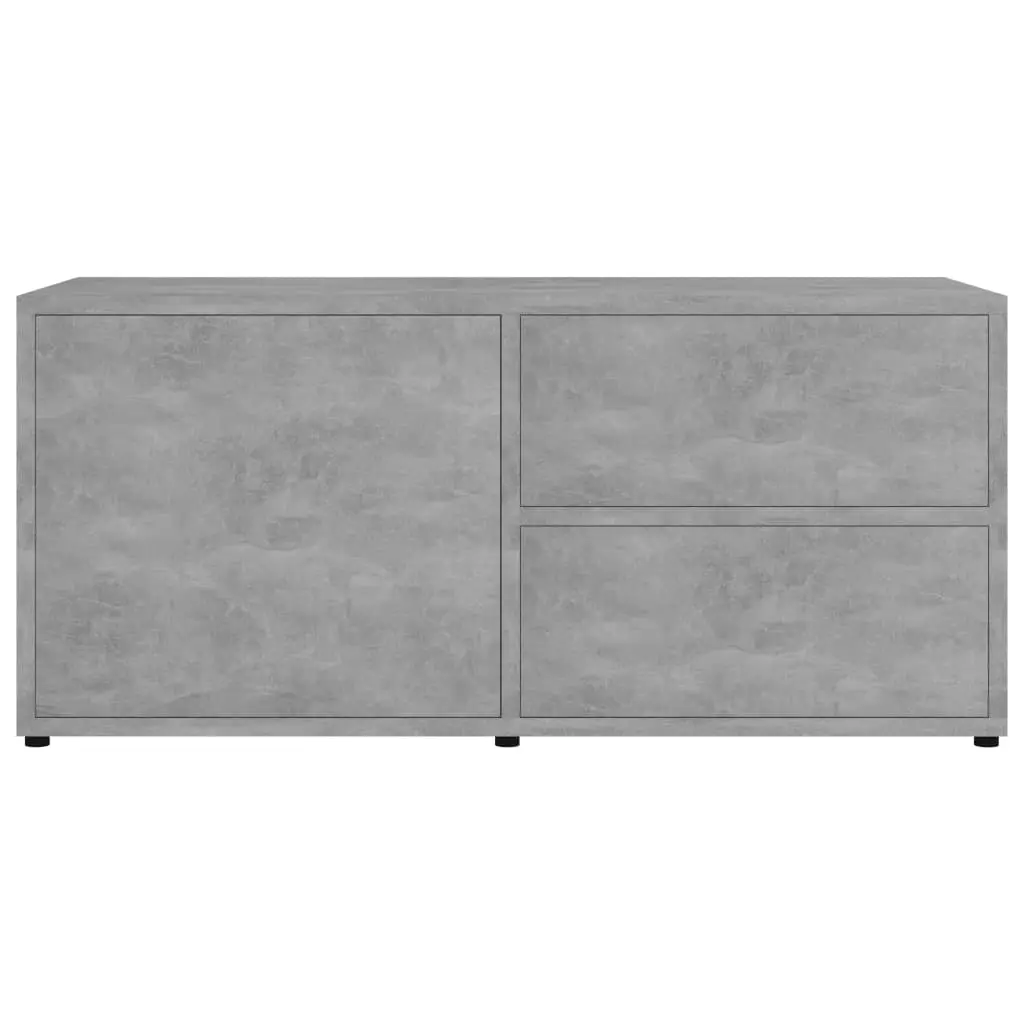 vidaXL TV Cabinet Concrete Grey 80x34x36 cm Chipboard