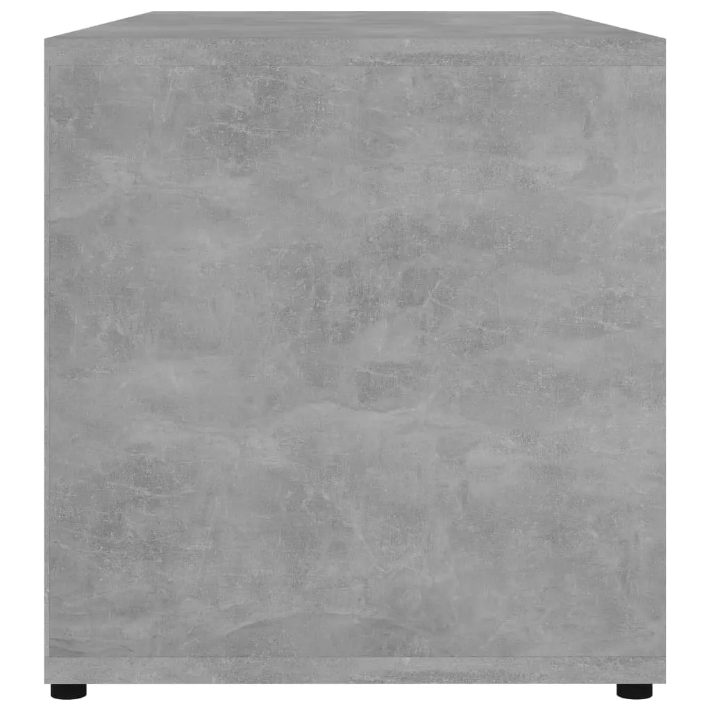 vidaXL TV Cabinet Concrete Grey 80x34x36 cm Chipboard