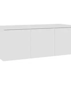vidaXL TV Cabinet White 80x34x30 cm Chipboard