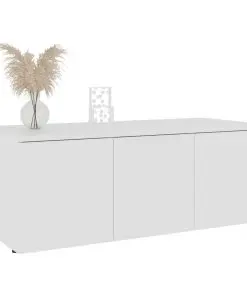 vidaXL TV Cabinet White 80x34x30 cm Chipboard