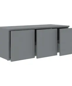 vidaXL TV Cabinet Grey 80x34x30 cm Chipboard