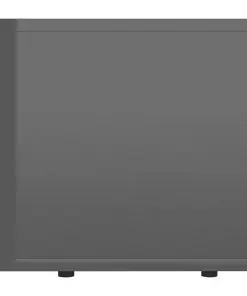 vidaXL TV Cabinet High Gloss Grey 80x34x30 cm Chipboard