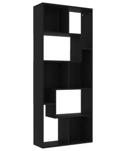 vidaXL Book Cabinet Black 67x24x161 cm Chipboard