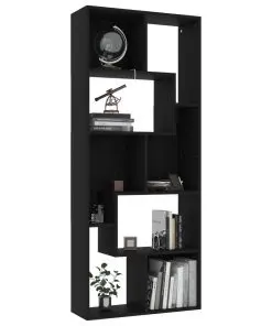 vidaXL Book Cabinet Black 67x24x161 cm Chipboard