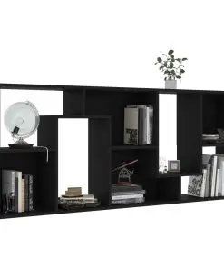 vidaXL Book Cabinet Black 67x24x161 cm Chipboard