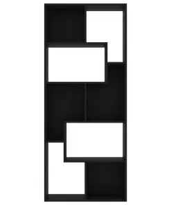 vidaXL Book Cabinet Black 67x24x161 cm Chipboard