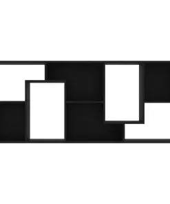 vidaXL Book Cabinet Black 67x24x161 cm Chipboard