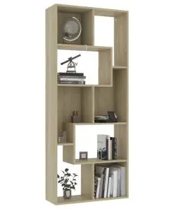 vidaXL Book Cabinet Sonoma Oak 67x24x161 cm Chipboard