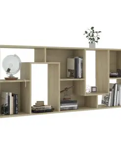 vidaXL Book Cabinet Sonoma Oak 67x24x161 cm Chipboard
