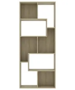 vidaXL Book Cabinet Sonoma Oak 67x24x161 cm Chipboard