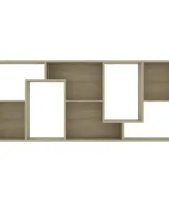 vidaXL Book Cabinet Sonoma Oak 67x24x161 cm Chipboard