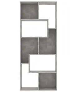 vidaXL Book Cabinet Concrete Grey 67x24x161 cm Chipboard