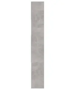 vidaXL Book Cabinet Concrete Grey 67x24x161 cm Chipboard