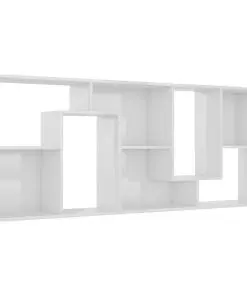 vidaXL Book Cabinet High Gloss White 67x24x161 cm Chipboard
