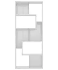 vidaXL Book Cabinet High Gloss White 67x24x161 cm Chipboard